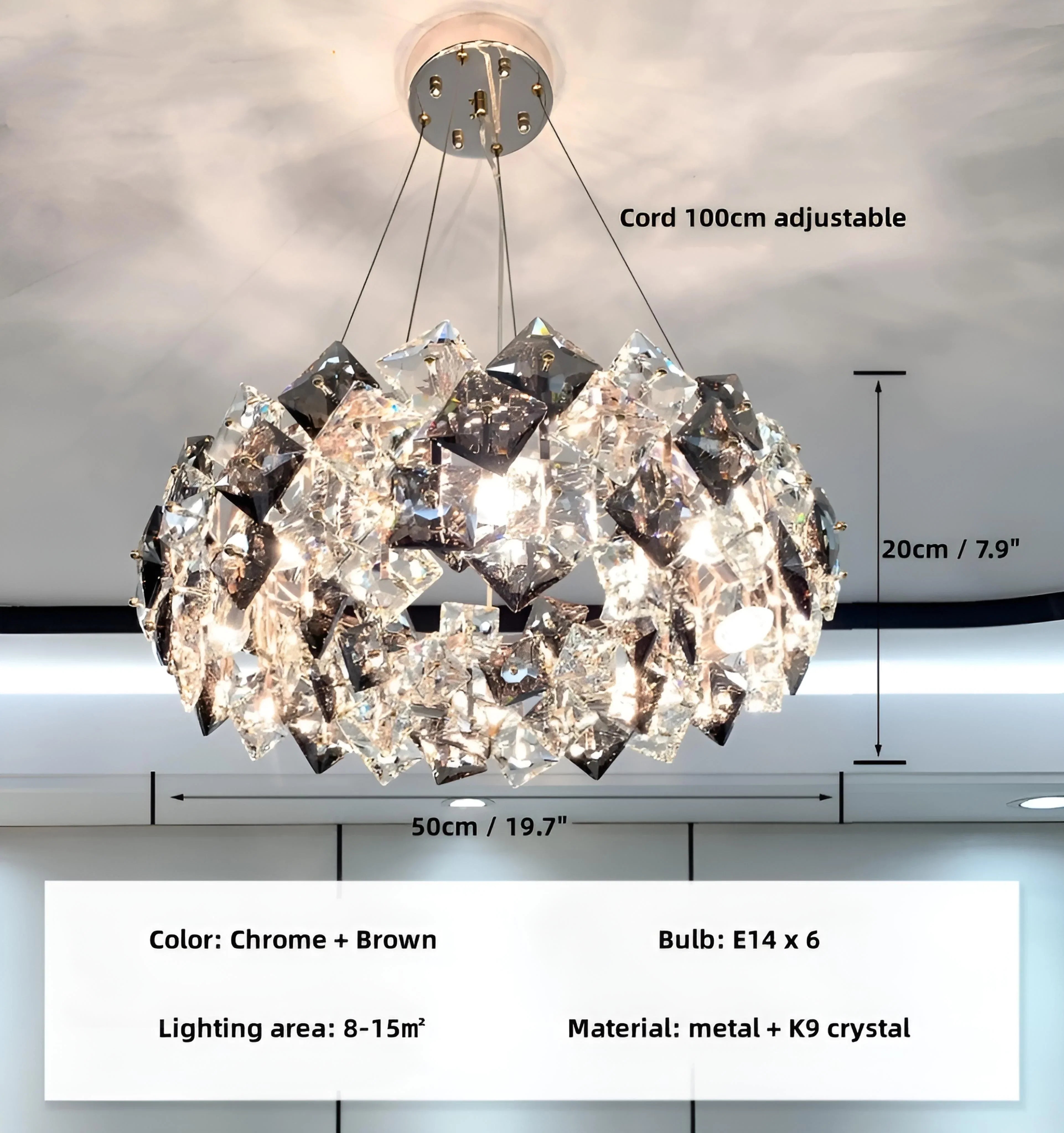 Jonas Scale Crystal Chandelier - NexioPick