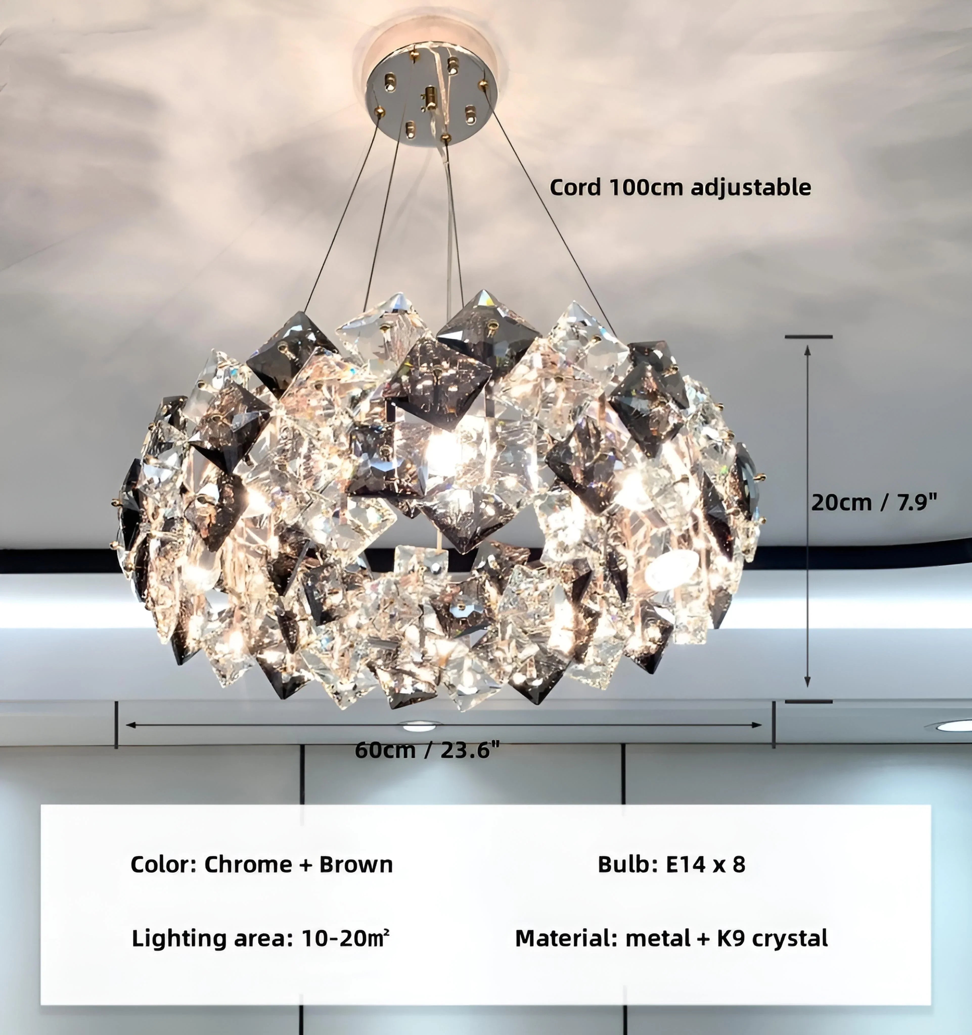 Jonas Scale Crystal Chandelier - NexioPick
