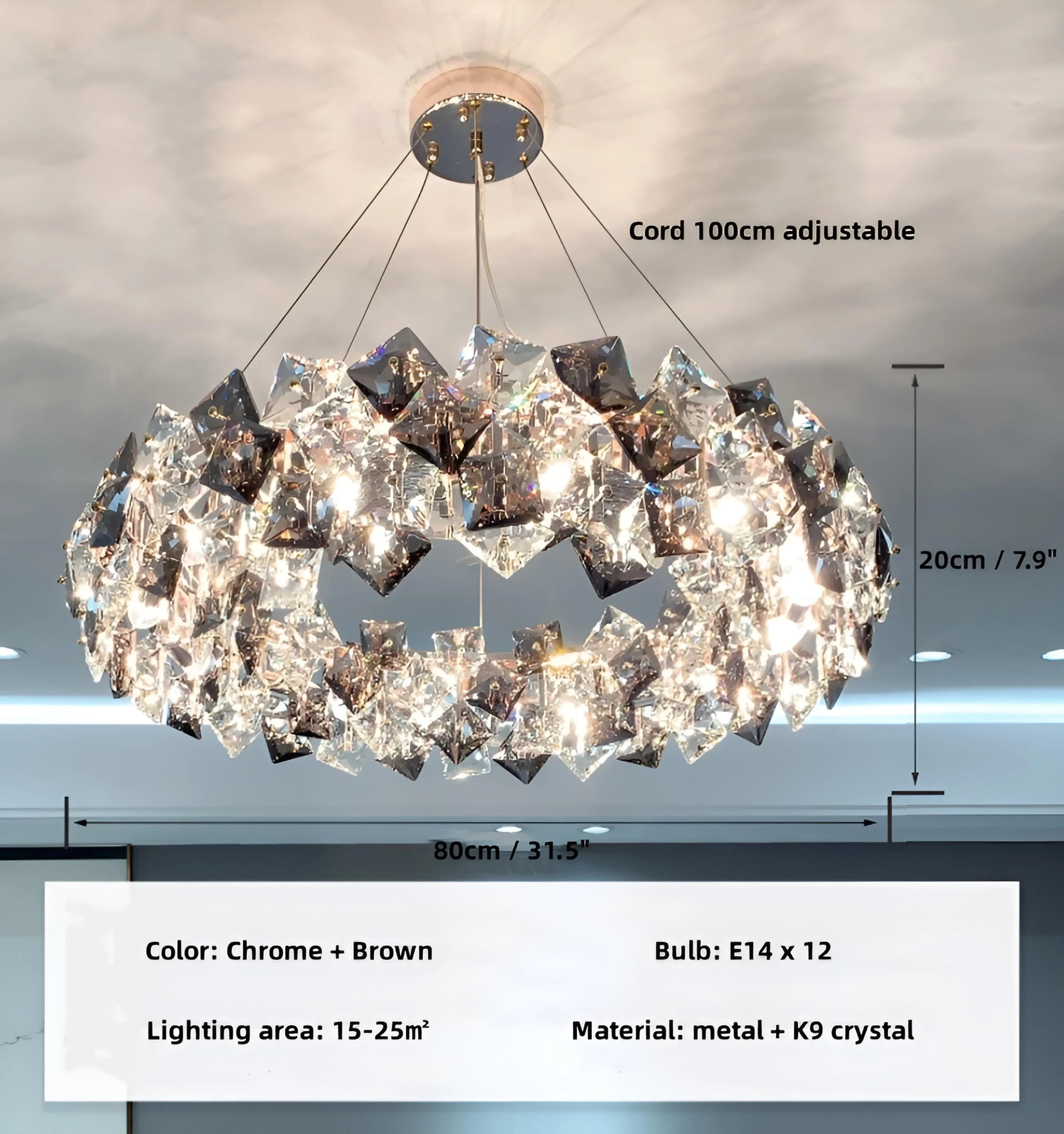 Jonas Scale Crystal Chandelier - NexioPick