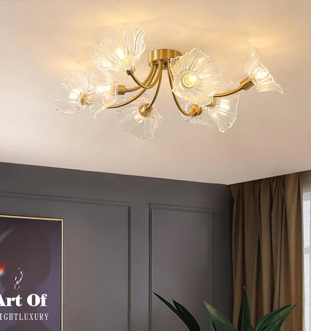 Kalin Flower Glass Ceiling Lamp - NexioPick