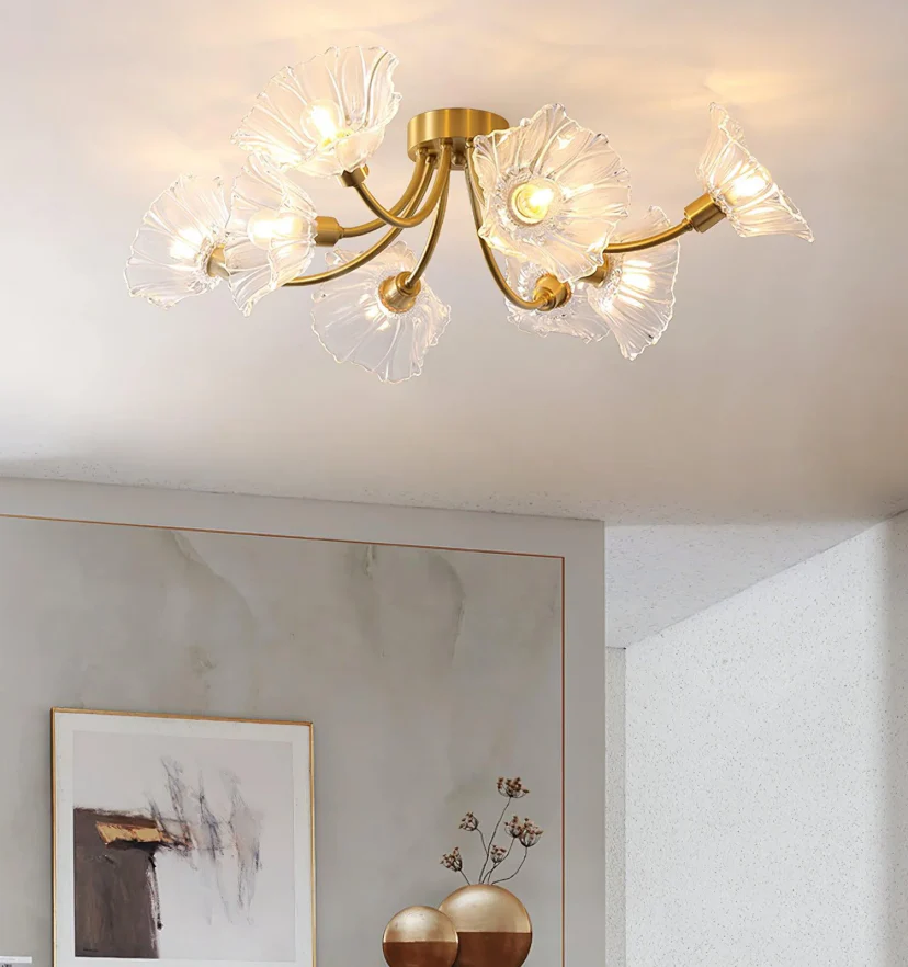 Kalin Flower Glass Ceiling Lamp - NexioPick