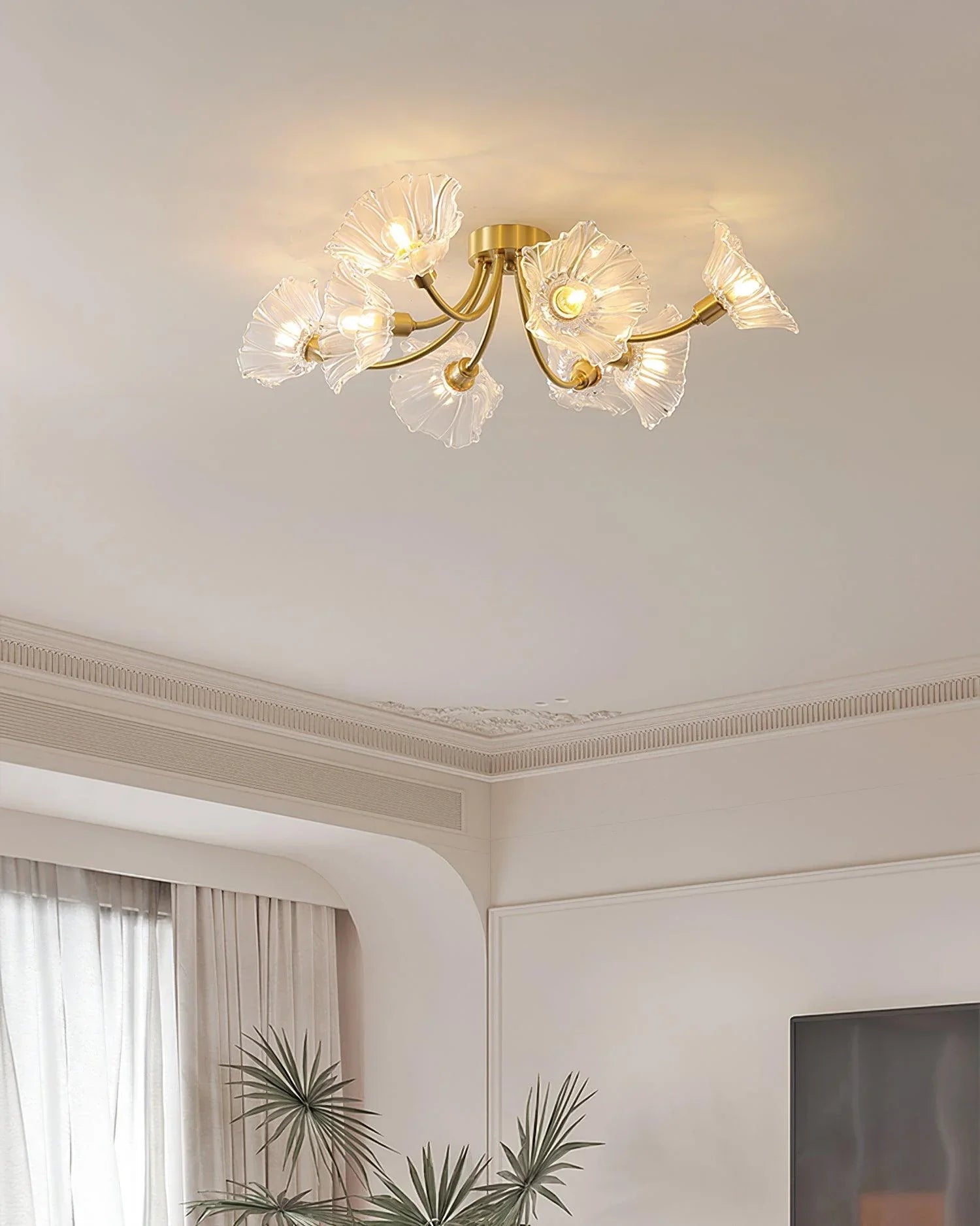 Kalin Flower Glass Ceiling Lamp - NexioPick