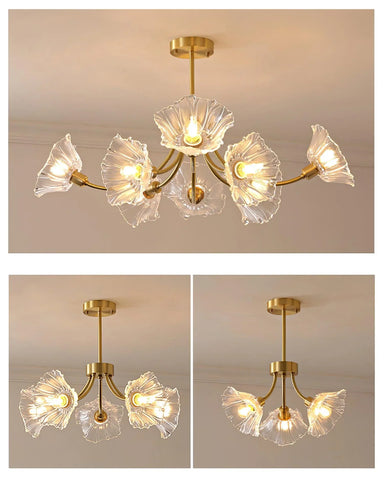 Kalin Flower Glass Chandelier - NexioPick