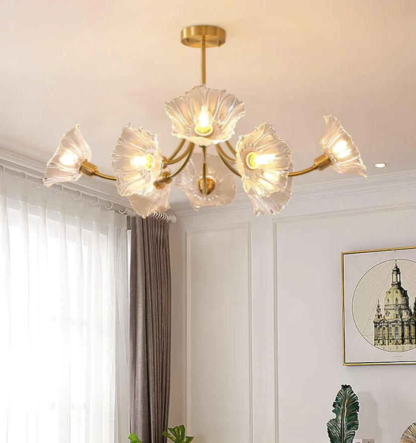 Kalin Flower Glass Chandelier - NexioPick