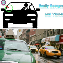 LED Ride-Sharing Sign – Bright Windshield Display for Uber & Lyft Drivers