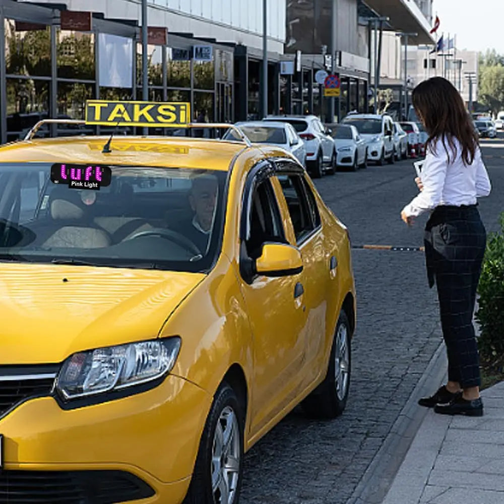 LED Ride-Sharing Sign – Bright Windshield Display for Uber & Lyft Drivers