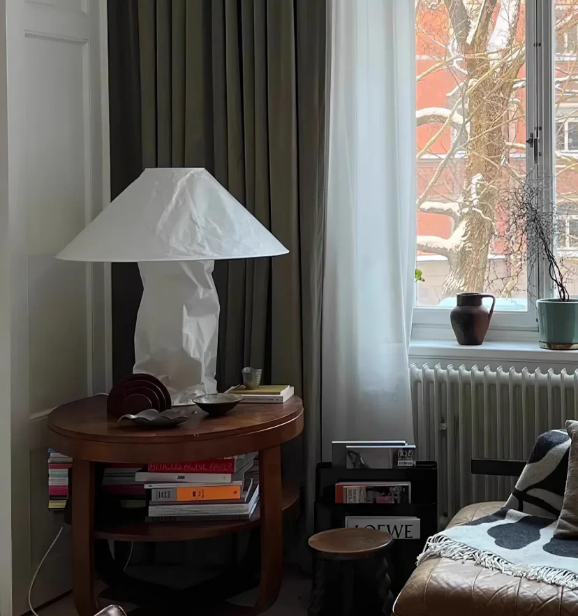 Crinkle Paper Table Lamp - NexioPick