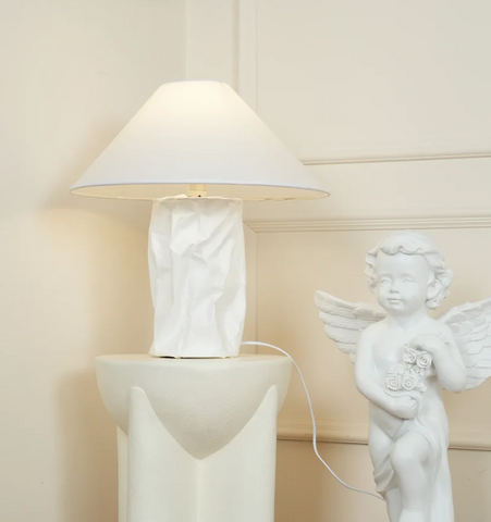 Crinkle Paper Table Lamp - NexioPick