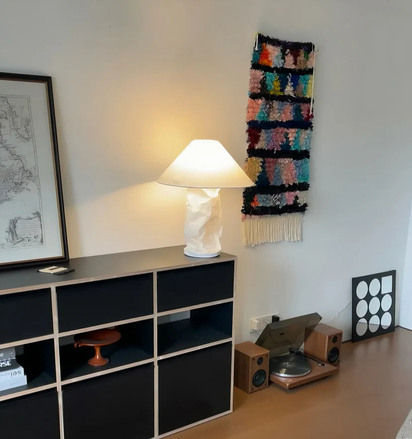 Crinkle Paper Table Lamp - NexioPick