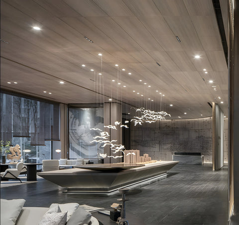 Large Seagull Chandelier