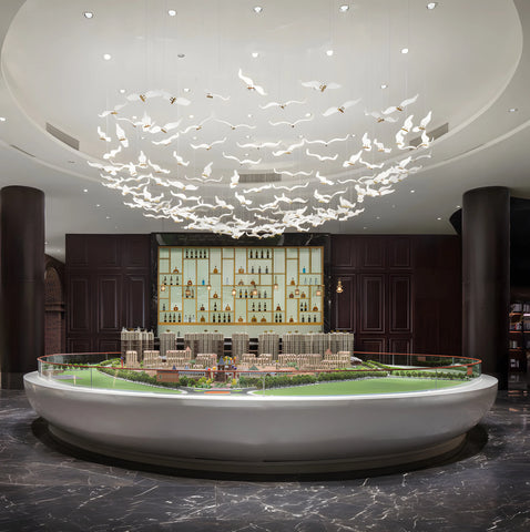 Large Seagull Chandelier