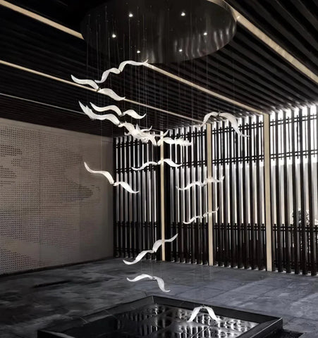 Large Seagull Chandelier