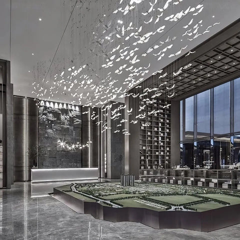 Large Seagull Chandelier