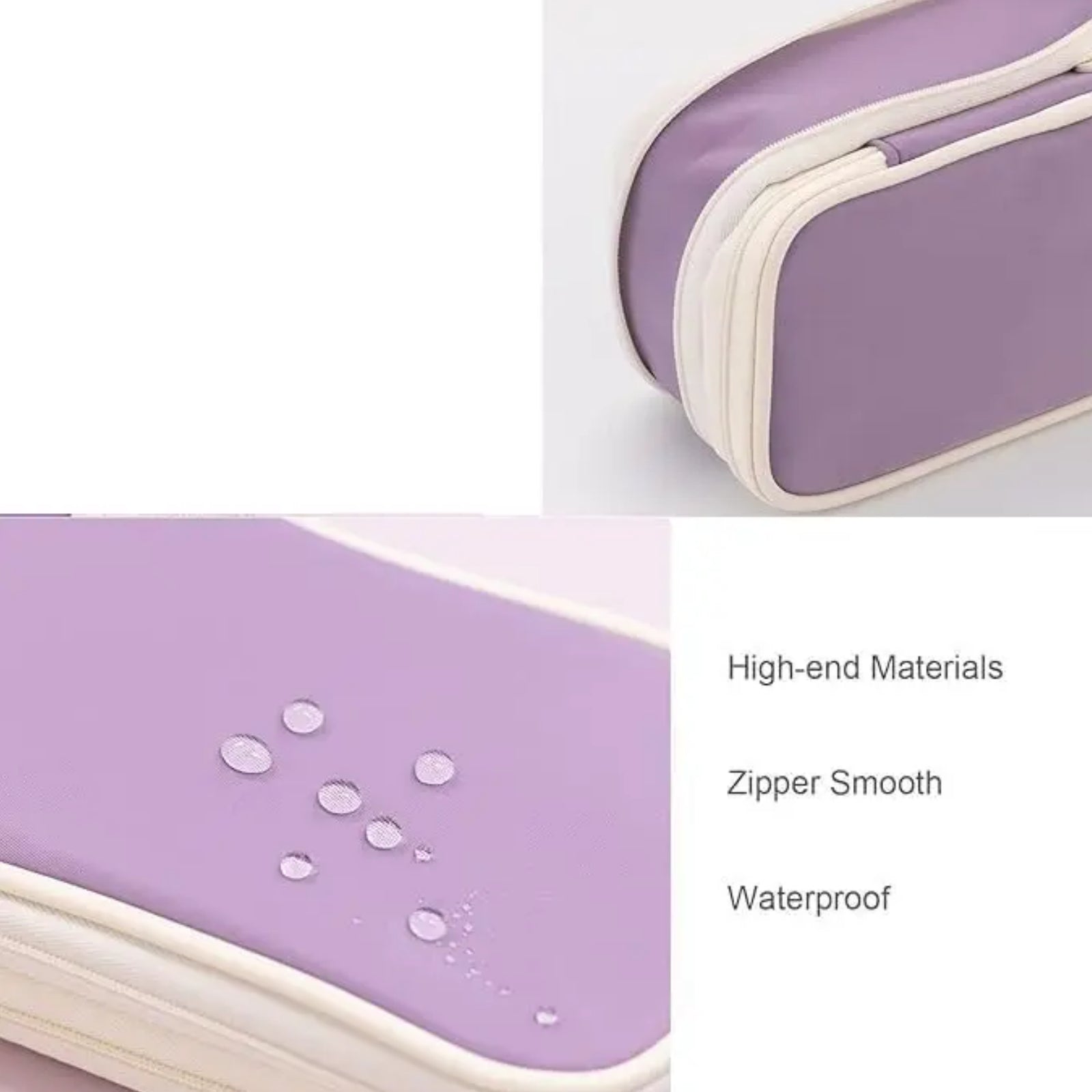 Large Capacity Pencil Case – Multi-Use Zipper Pen Organizer with Mesh Pockets for School, Office & Travel