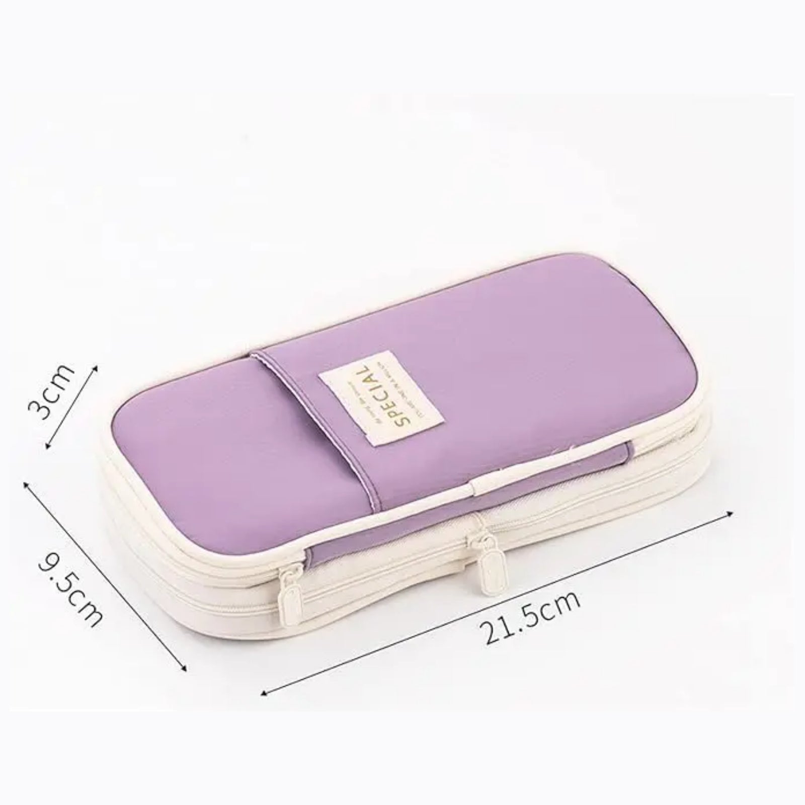 Large Capacity Pencil Case – Multi-Use Zipper Pen Organizer with Mesh Pockets for School, Office & Travel