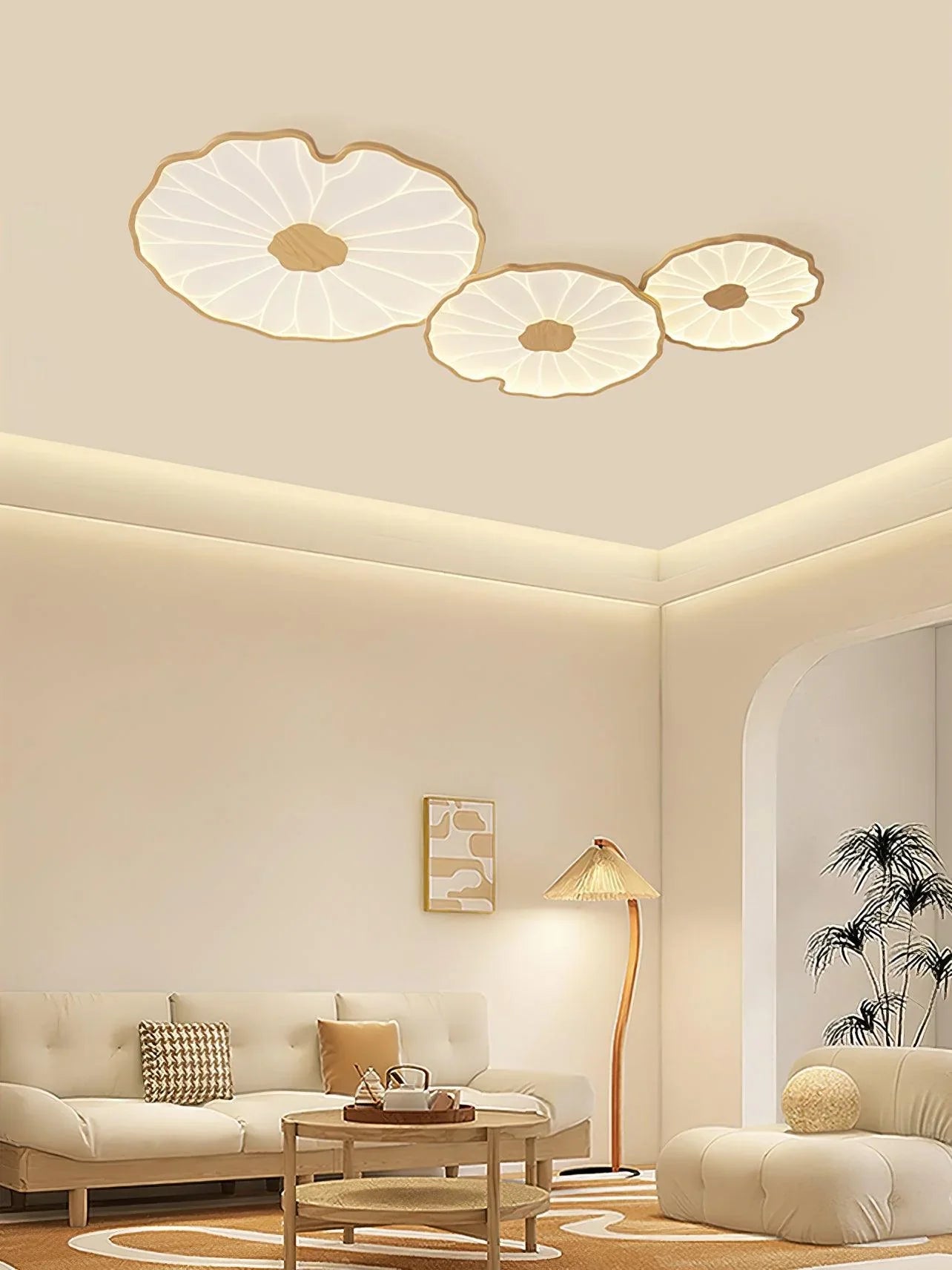 Lotus Leaf Acrylic Ceiling Lamp - NexioPick