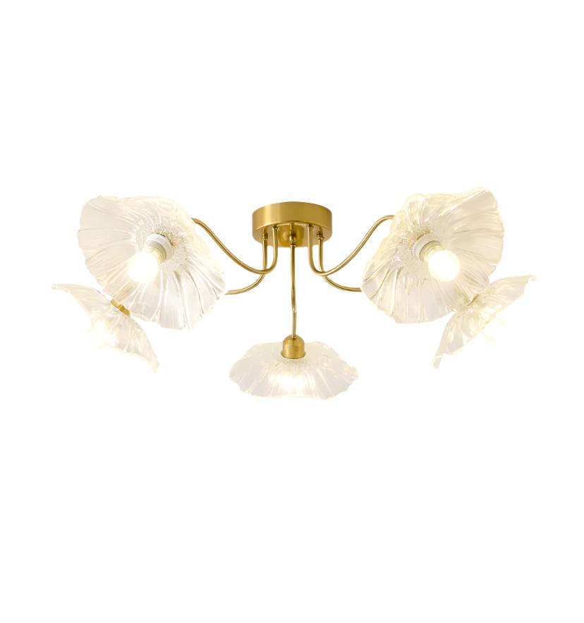 Lotus Leaf Glass Ceiling Light - NexioPick