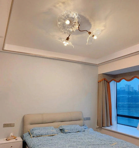 Lotus Leaf Glass Ceiling Light - NexioPick