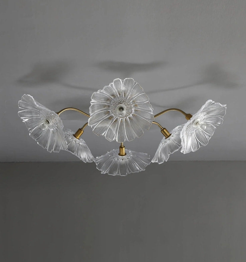 Lotus Leaf Glass Ceiling Light - NexioPick
