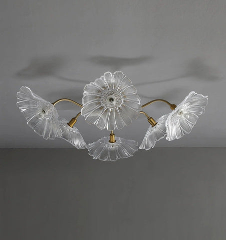 Lotus Leaf Glass Ceiling Light - NexioPick