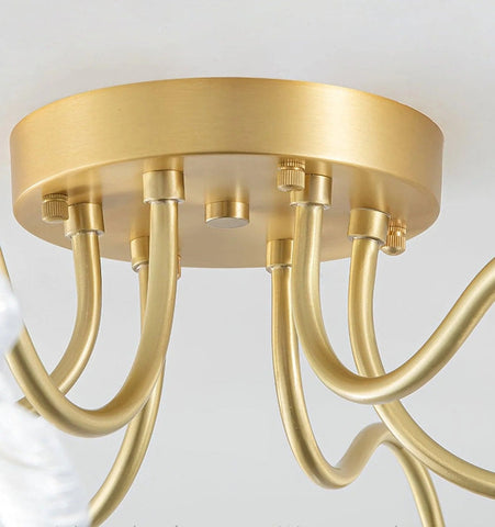 Lotus Leaf Glass Ceiling Light - NexioPick