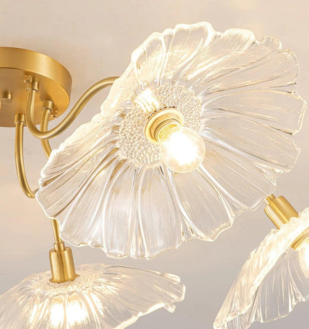Lotus Leaf Glass Ceiling Light - NexioPick