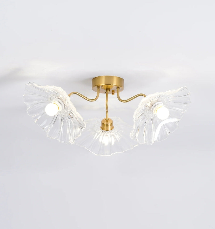 Lotus Leaf Glass Ceiling Light - NexioPick