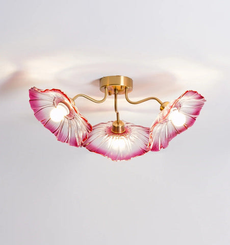 Lotus Leaf Glass Ceiling Light - NexioPick