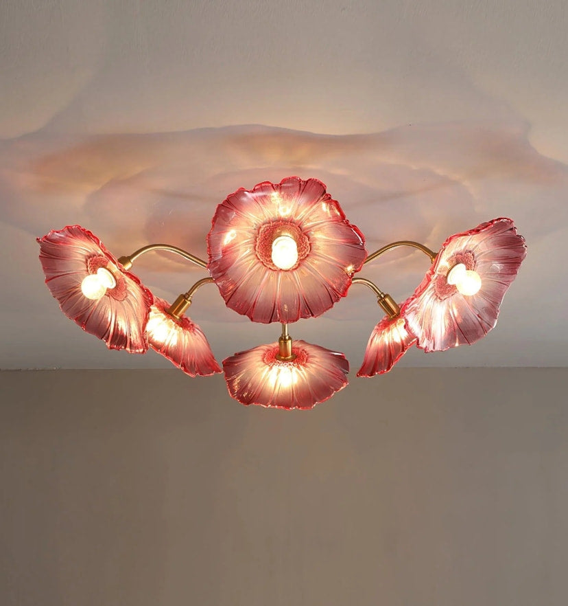 Lotus Leaf Glass Ceiling Light - NexioPick