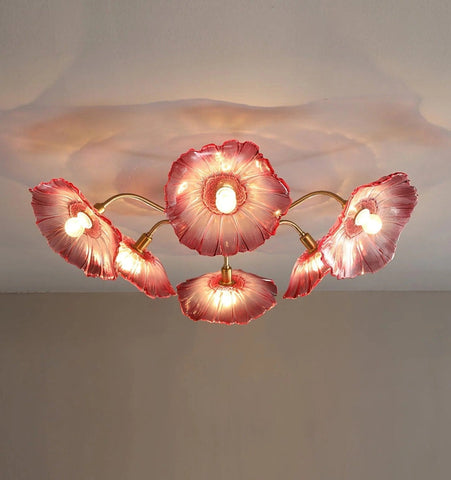 Lotus Leaf Glass Ceiling Light - NexioPick
