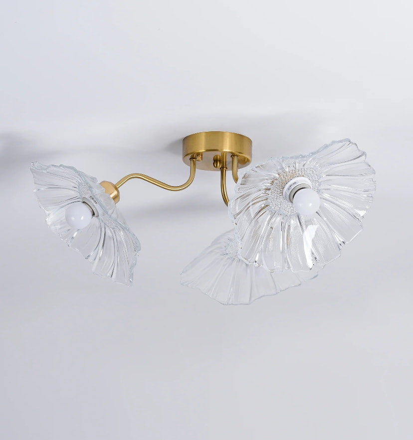 Lotus Leaf Glass Ceiling Light - NexioPick