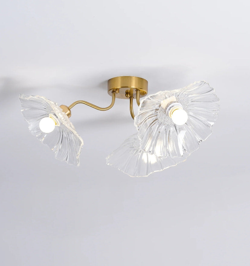 Lotus Leaf Glass Ceiling Light - NexioPick