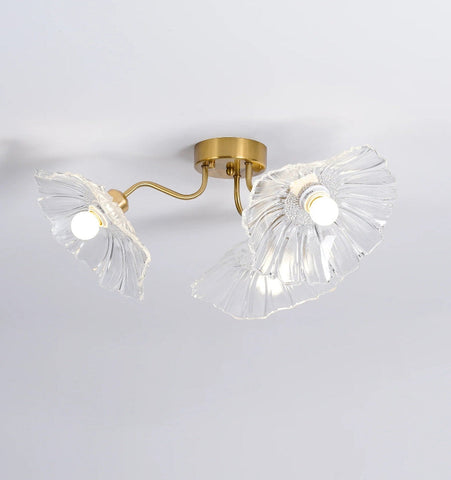 Lotus Leaf Glass Ceiling Light - NexioPick