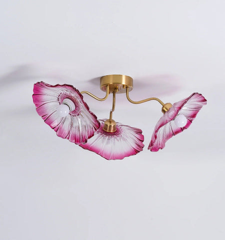 Lotus Leaf Glass Ceiling Light - NexioPick