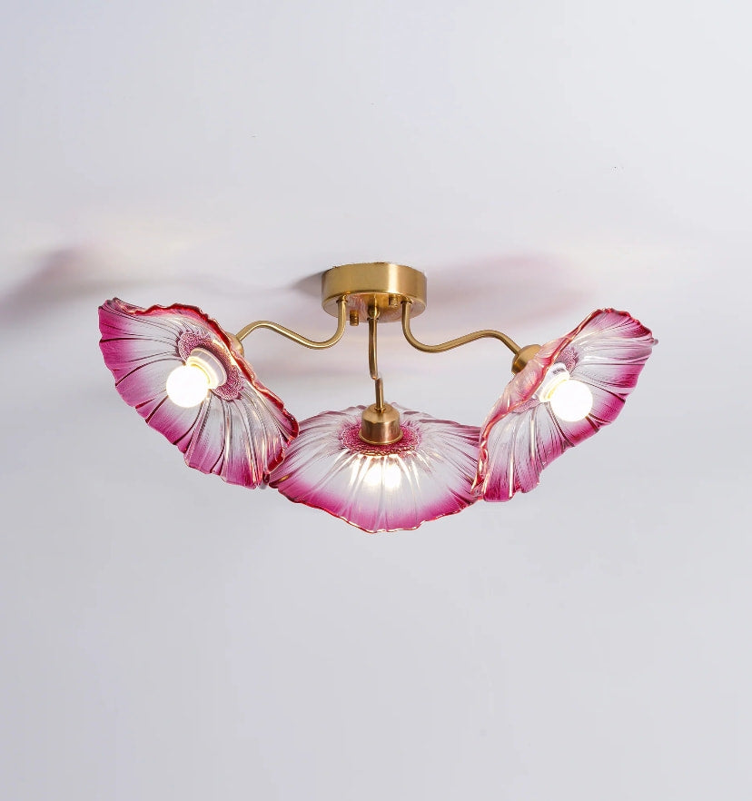 Lotus Leaf Glass Ceiling Light - NexioPick