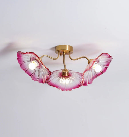 Lotus Leaf Glass Ceiling Light - NexioPick