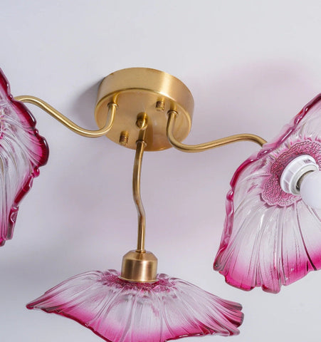 Lotus Leaf Glass Ceiling Light - NexioPick
