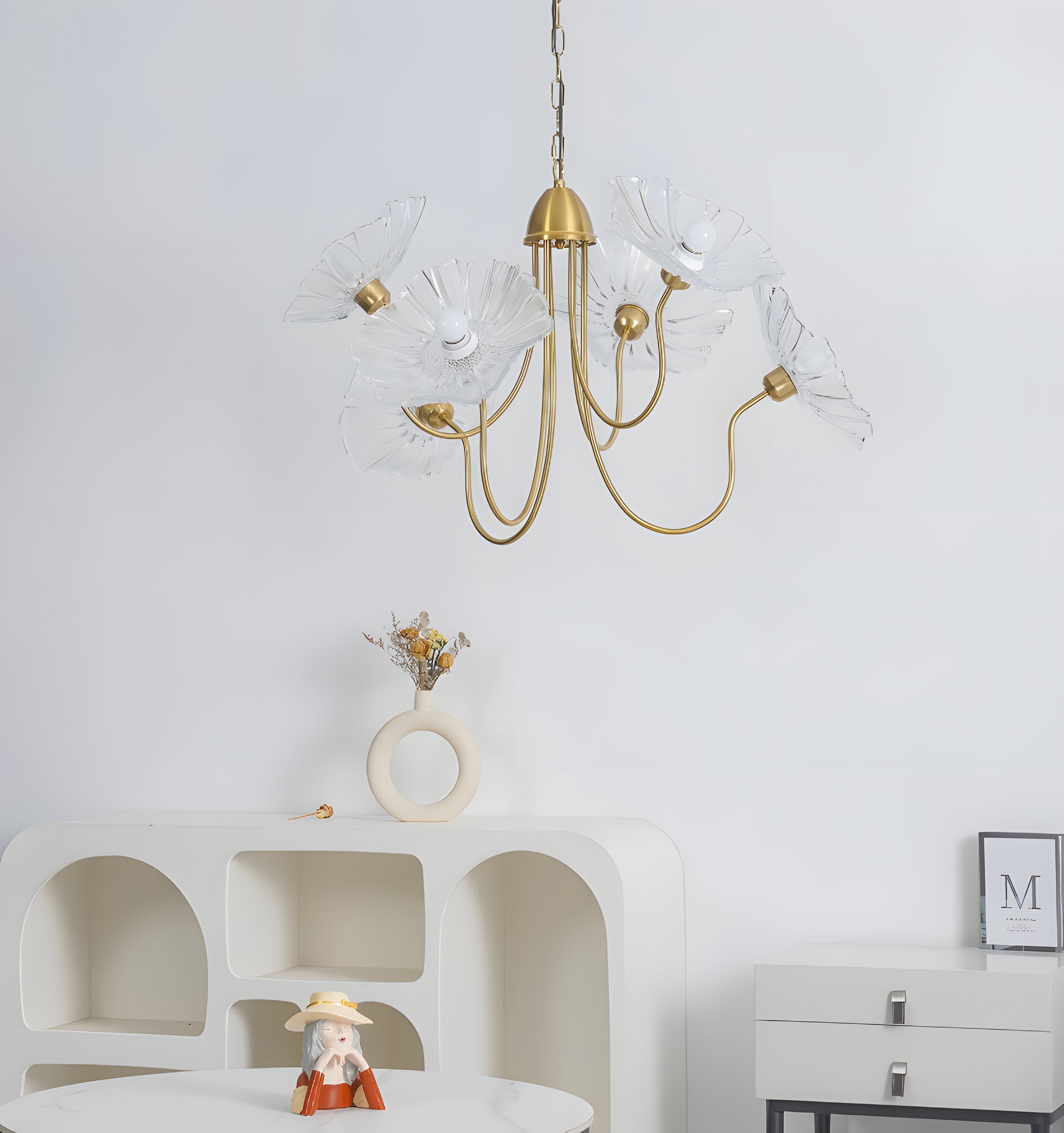 Lotus Leaf Glass Chandelier - NexioPick