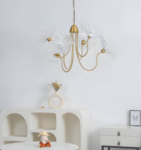 Lotus Leaf Glass Chandelier - NexioPick