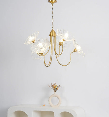 Lotus Leaf Glass Chandelier - NexioPick
