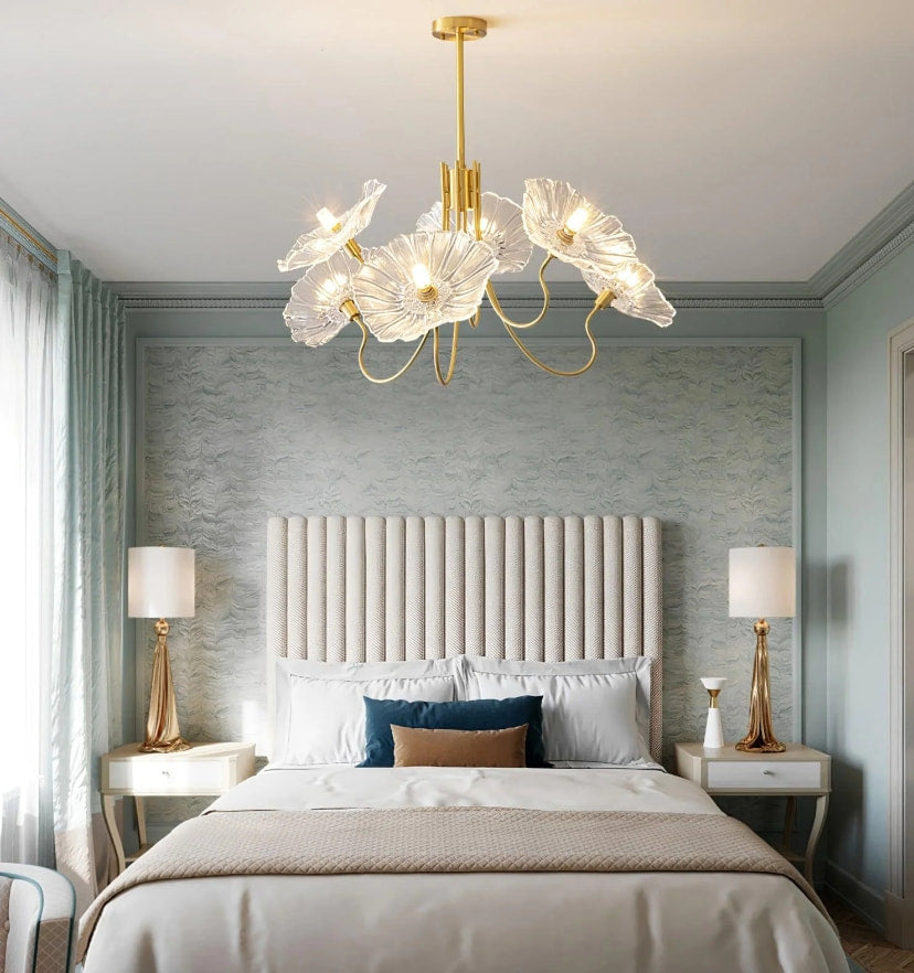 Lotus Leaf Glass Chandelier - NexioPick