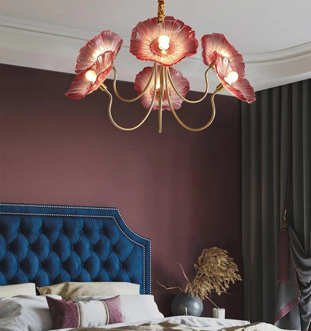 Lotus Leaf Glass Chandelier - NexioPick