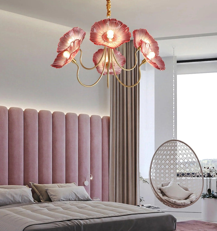 Lotus Leaf Glass Chandelier - NexioPick