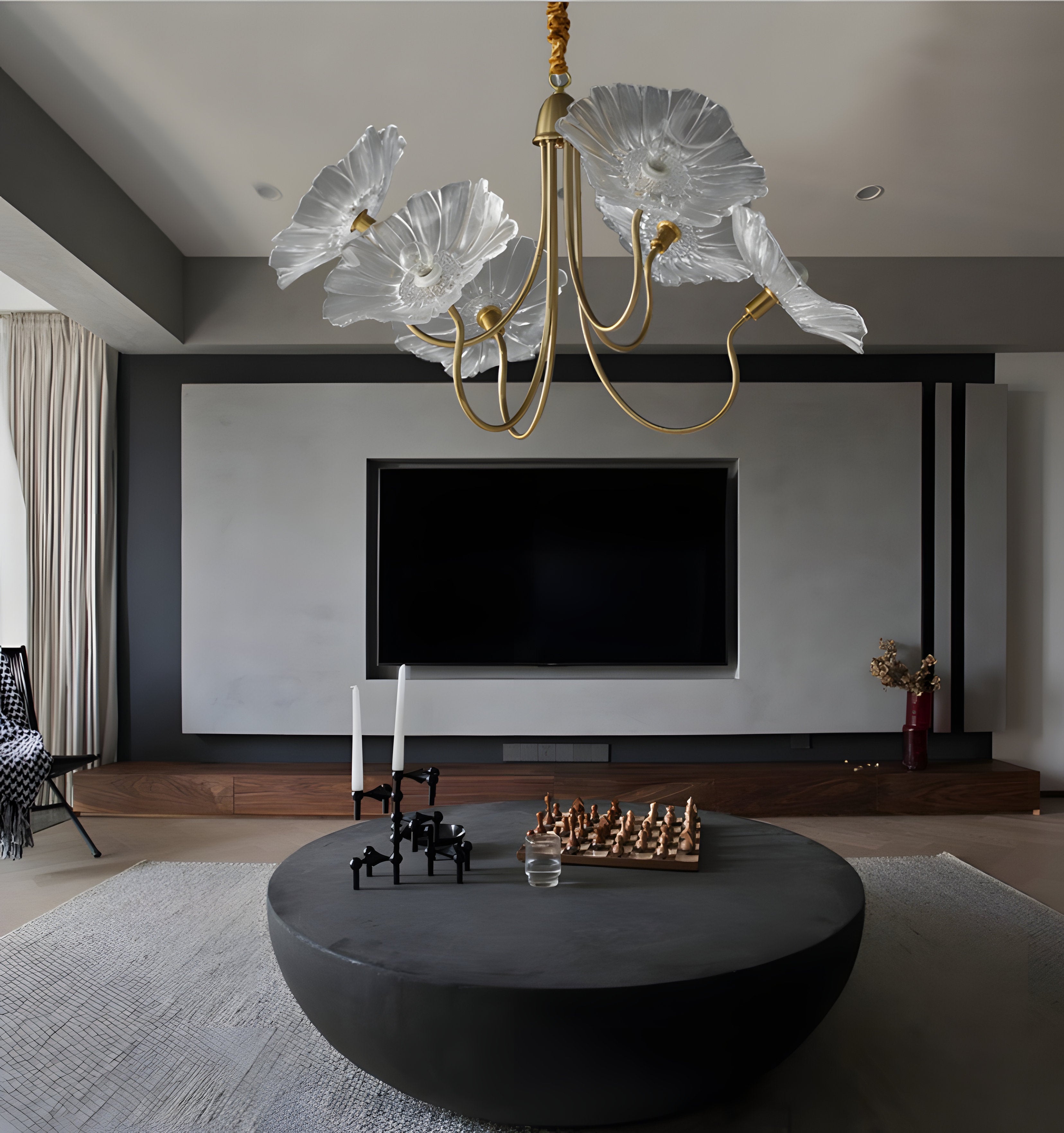 Lotus Leaf Glass Chandelier - NexioPick