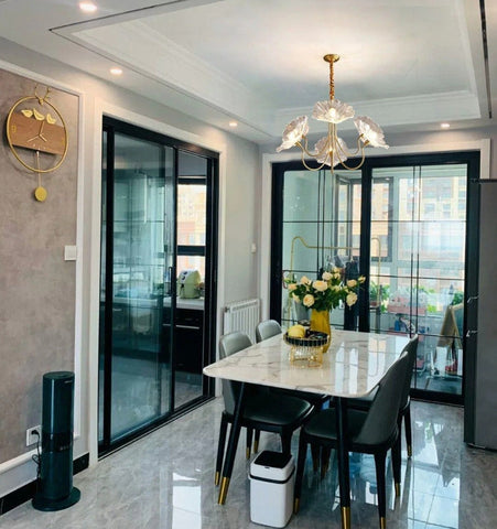 Lotus Leaf Glass Chandelier - NexioPick