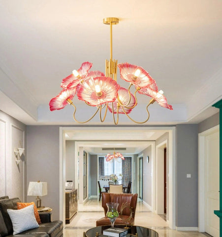 Lotus Leaf Glass Chandelier - NexioPick