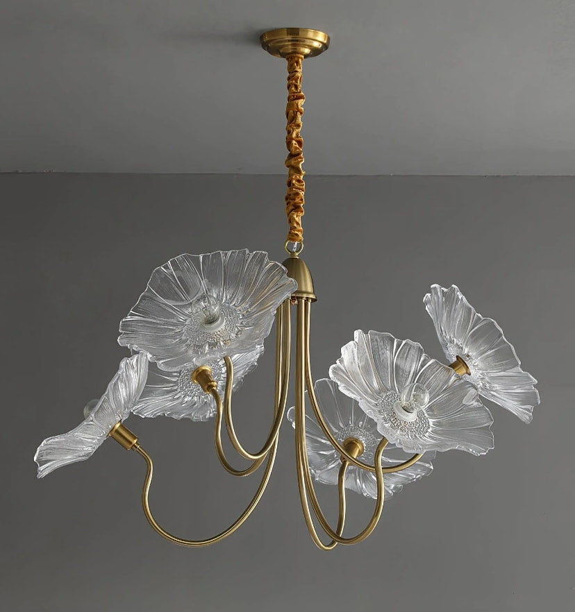 Lotus Leaf Glass Chandelier - NexioPick