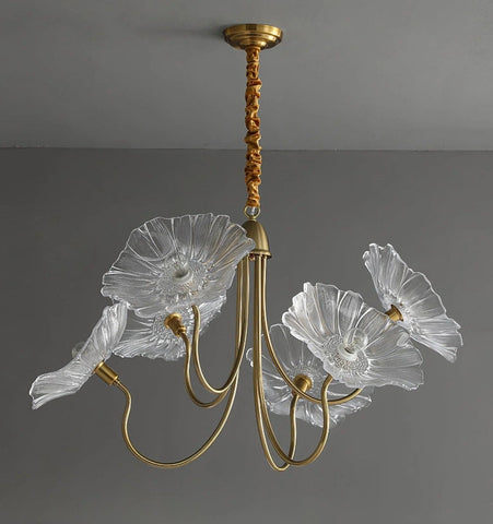 Lotus Leaf Glass Chandelier - NexioPick