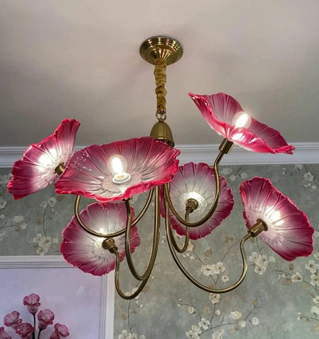 Lotus Leaf Glass Chandelier - NexioPick