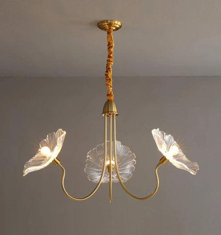 Lotus Leaf Glass Chandelier - NexioPick